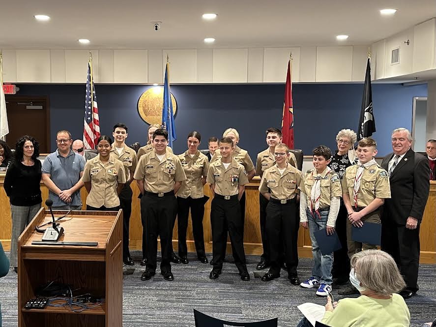 Colts+Neck+JROTC+Cadets+Recognized+at+Freehold+Borough+Council+Meeting